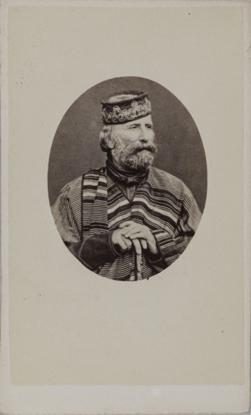 Portrait of Giuseppe Garibaldi (1807-1882), 1882. Creator: Photo studio Alessandro Pavia.
