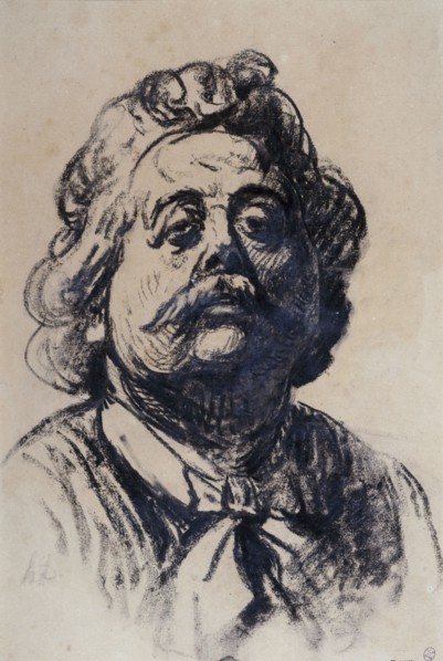 Portrait of Pierre Carrière-Belleuse (1851-1933), c. 1890. Creator: Daumier, Honoré (1808-1879).