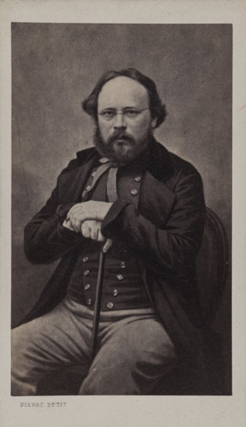 Portrait of Pierre-Joseph Proudhon (1809-1865), ca 1860. Creator: Petit, Pierre (1598-1677).