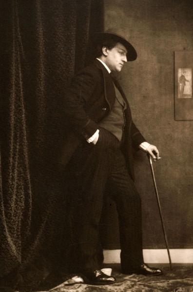 Portrait of Sacha Guitry (1885-1957) , c. 1905. Creator: Gerschel, Charles (1871-1948).