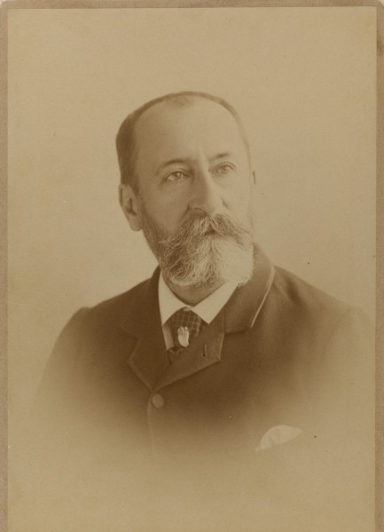 Portrait of the composer Camille Saint-Saëns (1835-1921). Creator: Photo studio J. Lacroix.