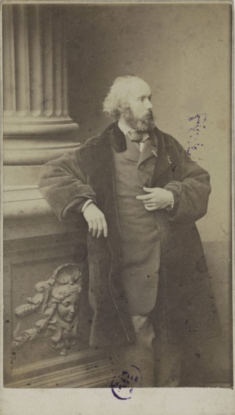 Portrait of the composer Félicien David (1810-1876), 1861. Creator: Anonymous.