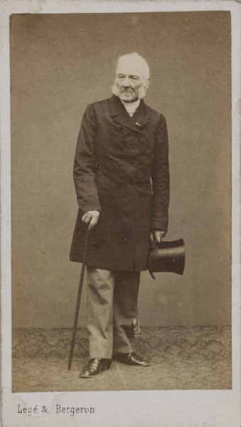 Portrait of the Composer Gustave Vogt (1781-1870). Creator: Photo studio Legé & Bergeron.