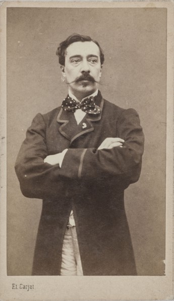 Portrait of the painter Alfred Stevens (1828-1906), c. 1870. Creator: Carjat, Étienne (1828-1906).