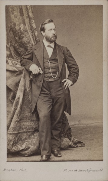 Portrait of the painter Ludwig Knaus (1829-1910). Creator: Bingham, Robert Jefferson (1824-1870).