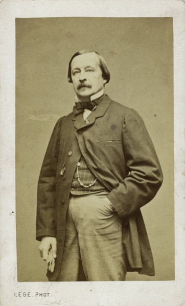 Portrait of the pianist and composer Félix Le Couppey (1811-1887). Creator: Photo studio Legé & Bergeron.