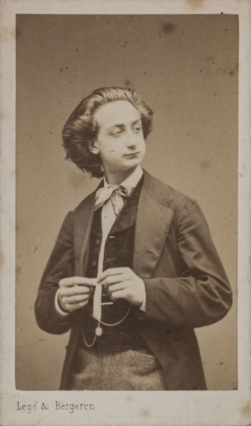 Portrait of the violinist and composer Henri Ketten (1848-1883). Creator: Photo studio Legé & Bergeron.