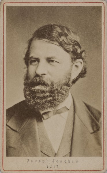 Portrait of the violinist and composer Joseph Joachim (1831-1907) , 1870s. Creator: Anonymous.