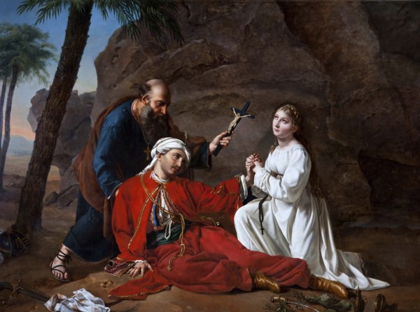 The Death of Malek-Adhel, 1814. Creator: Davin-Mirvault, Césarine Henriette (1773-1844).