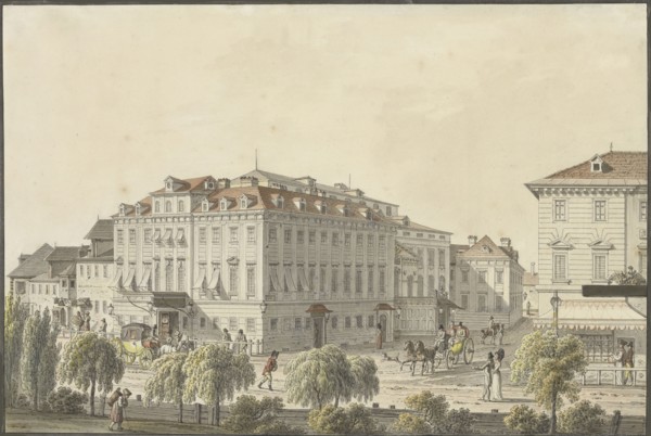 The Theater an der Wien, ca 1816. Creator: Alt, Jakob (1789-1872).