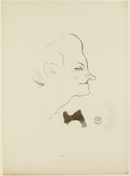 Yvette Guilbert, 1893. Creator: Toulouse-Lautrec, Henri, de (1864-1901).
