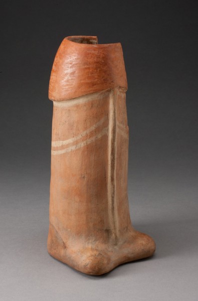 Jar in the Form of a Phallus, 100 B.C./A.D. 500. Creator: Unknown.