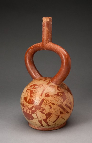 Ceremonial Vessel with Masked Deities, 100 B.C./A.D. 500. Creator: Unknown.