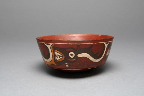 Bowl Depicting Anthropomorphic Sharks, 180 B.C./A.D. 500. Creator: Unknown.