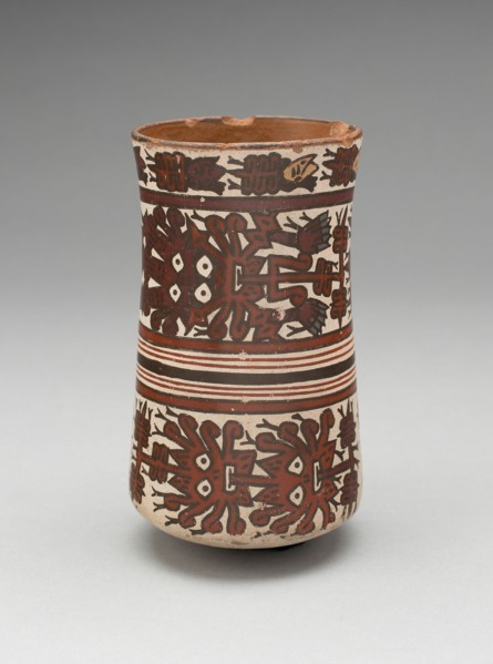 Beaker Depicting Costumed Ritual Performers, 180 B.C./A.D. 500. Creator: Unknown.