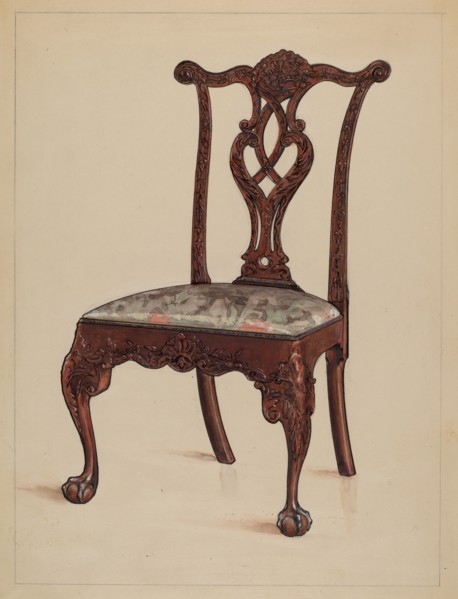 Side Chair, 1936. Creator: M. Rosenshield-von-Paulin.