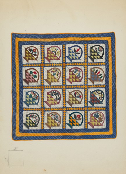 Bedspread, 1936. Creator: Irene Schaefer.