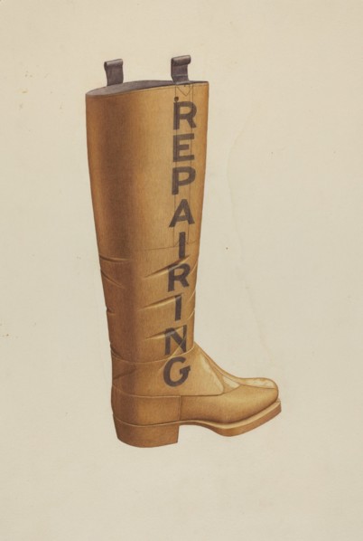 Shop Sign, 1935/1942. Creator: Albert Ryder.