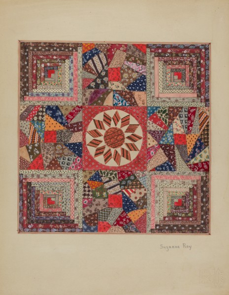 Crib Coverlet, c. 1936. Creator: Suzanne Roy.