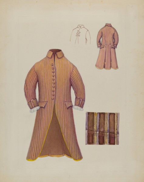 Dress Coat, c. 1936. Creators: Gordon Saltar, B. Berndt.