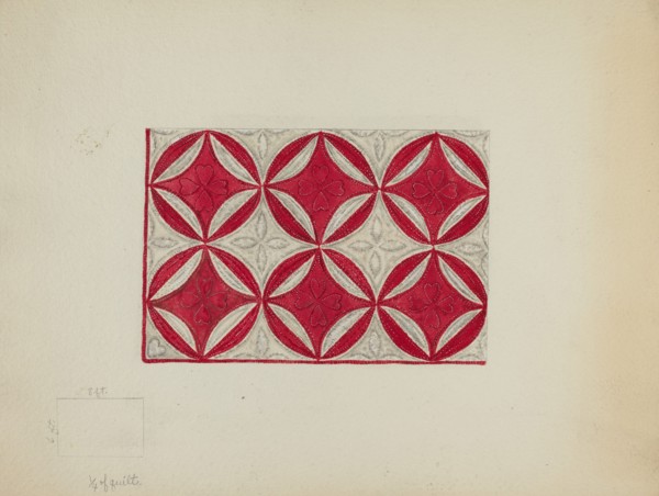 Patchwork Quilt, c. 1936. Creator: Irene Schaefer.