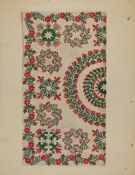 Bedspread, c. 1936. Creator: Irene Schaefer.