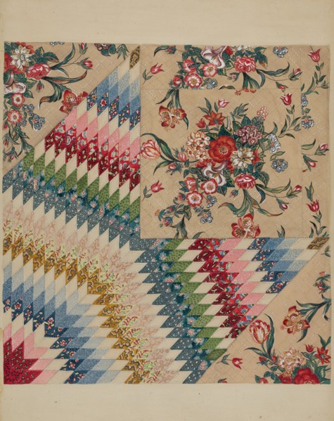 Patchwork Quilt, c. 1936. Creator: Irene Schaefer.