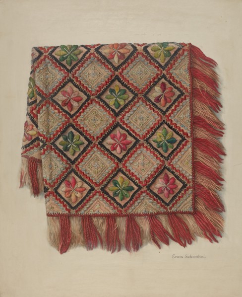 Table Scarf, c. 1938. Creator: Erwin Schwabe.