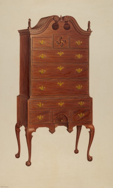 Highboy, c. 1939. Creator: Lorenz Rothkrantz.