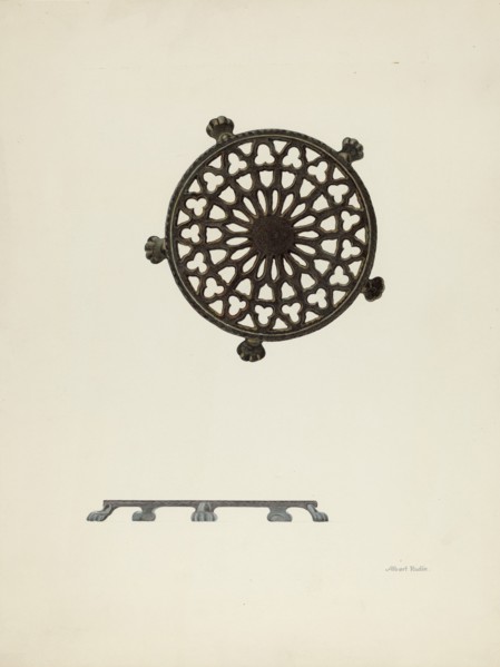 Trivet, c. 1939. Creator: Albert Rudin.