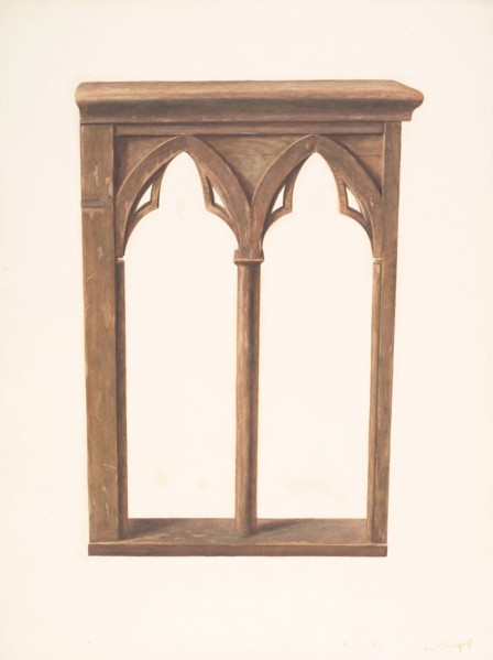 Altar Rail Gate, c. 1939. Creator: Manuel G. Runyan.