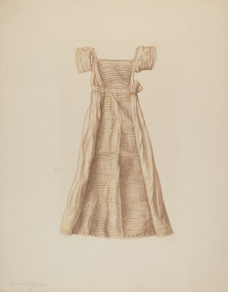 Baby Dress, c. 1939. Creator: Manuel G. Runyan.