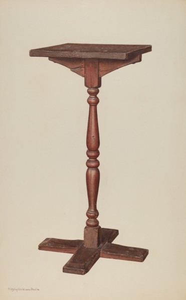 Candle Stand, c. 1940. Creator: M. Rosenshield-von-Paulin.