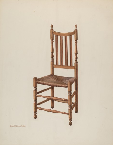 Side Chair, c. 1941. Creator: M. Rosenshield-von-Paulin.