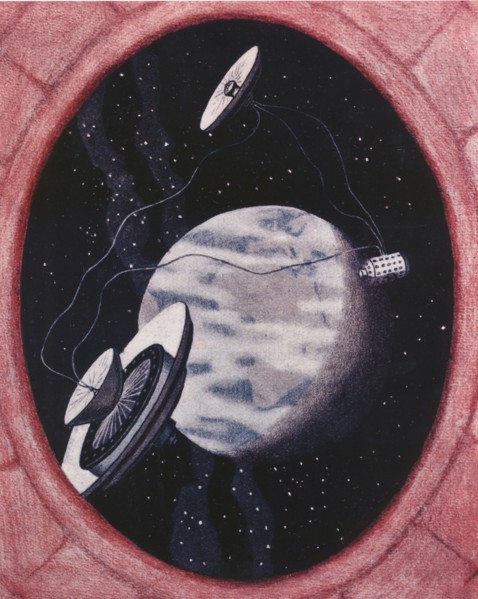 Noordung's Three-Unit Space Station Concept , 1929. Creator: NASA.