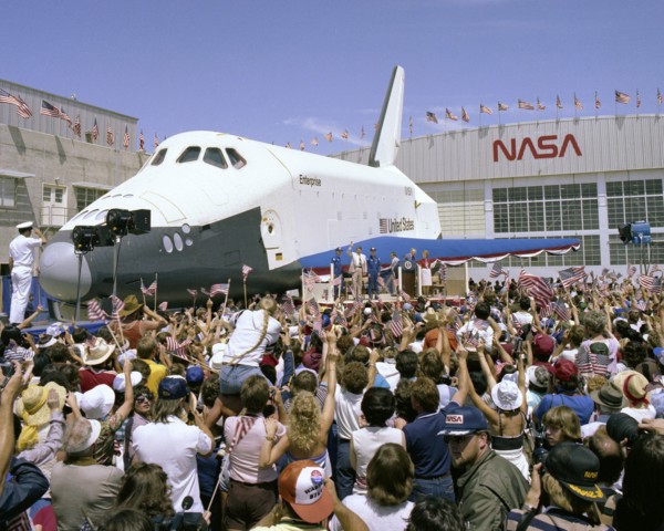 President Reagan at STS-4 landing, California, USA, 1982.  Creator: NASA.