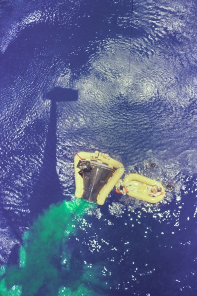 Gemini 4 Recovery with Green Marker Dye, 1965. Creator: NASA.