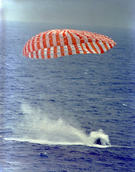 Gemini 9A splashdown, 1966. Creator: NASA.