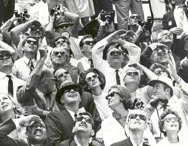 King Baudouin and Queen Fabiola of Belgium watch Apollo 10 lift off..., Florida, USA, 1969. Creator: NASA.