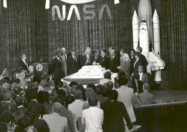NASA Celebrates its 25th Anniversary, Washington, D.C., October 19, 1983.  Creator: NASA.