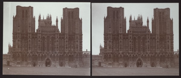 Wells Cathedral, Cathedral Green, Wells, Mendip, Somerset, 1913. Creator: Walter Edward Zehetmayr.