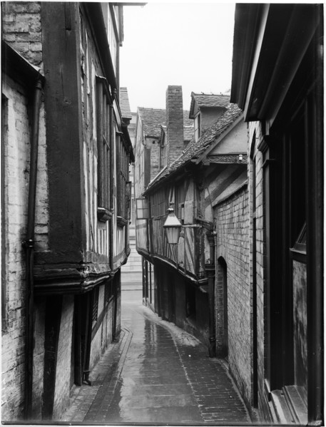 Grope Lane, Shrewsbury, Shropshire, 1922. Creator: London Midland and Scottish Railway.
