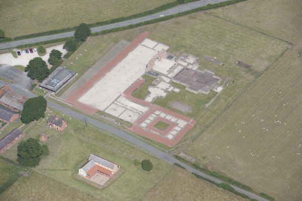 Wroxeter Roman city baths, Shropshire, 2015. Creator: Historic England.
