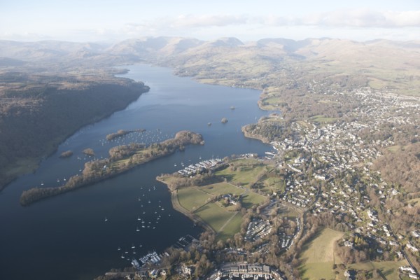 Belle Isle and Bowness-on-Windermere, Cumbria, 2015. Creator: Historic England.