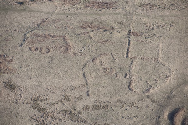 Romano-British enclosed settlement earthwork, Jenny's Lantern, Northumberland, 2015. Creator: Historic England.
