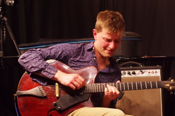 Tom Ollendorf, Ari Hoenig Trio, Verdict Jazz Club, Brghton, East Sussex, 6th Oct. 2021. Creator: Brian O'Connor.