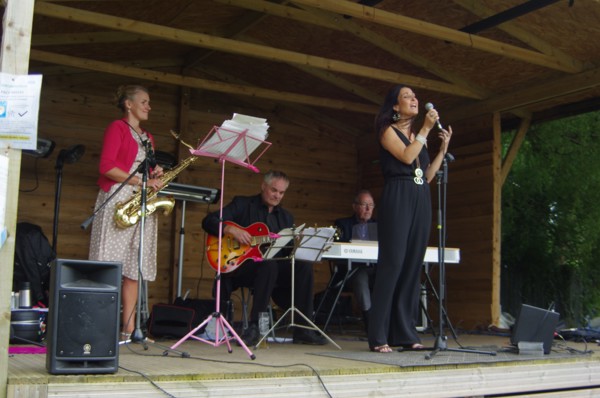 Jo Harrop Quartet, Listening Room Jazz, Three Horseshoes, Knockholt, Kent, July 2021. Creator: Brian O'Connor.