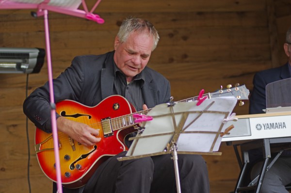 Shane Hill, Jo Harrop Quartet, Listening Room Jazz, Three Horseshoes, Knockholt, Kent, July 2021. Creator: Brian O'Connor.