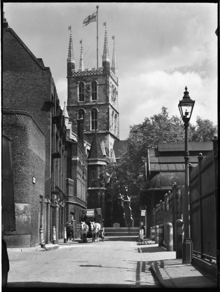 Southwark Cathedral, Montague Close, Southwark, Greater London Authority, 1930s. Creator: Charles William  Prickett.