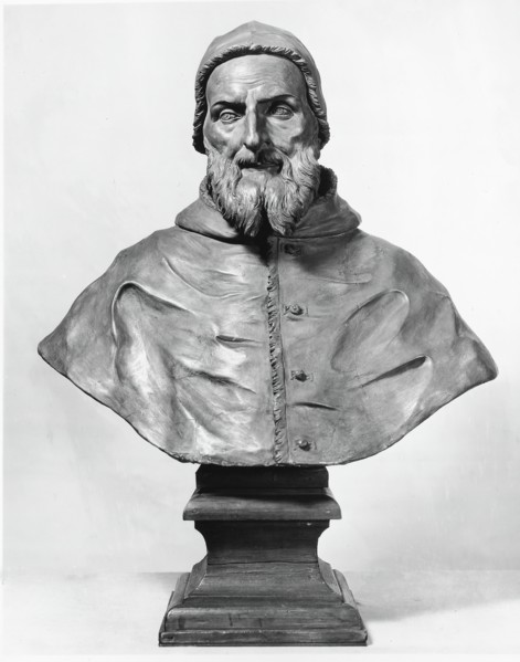 Posthumous Bust of Pope Pius V, c. 1650. Creator: Unknown.
